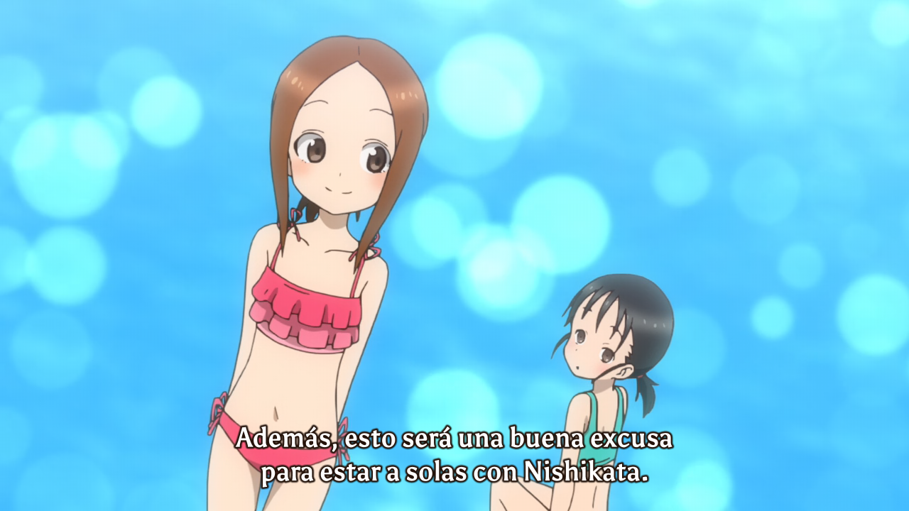 Karakai Jouzu no Takagi-san: Water Slide (Yoru no Kousen, Ñyuum)